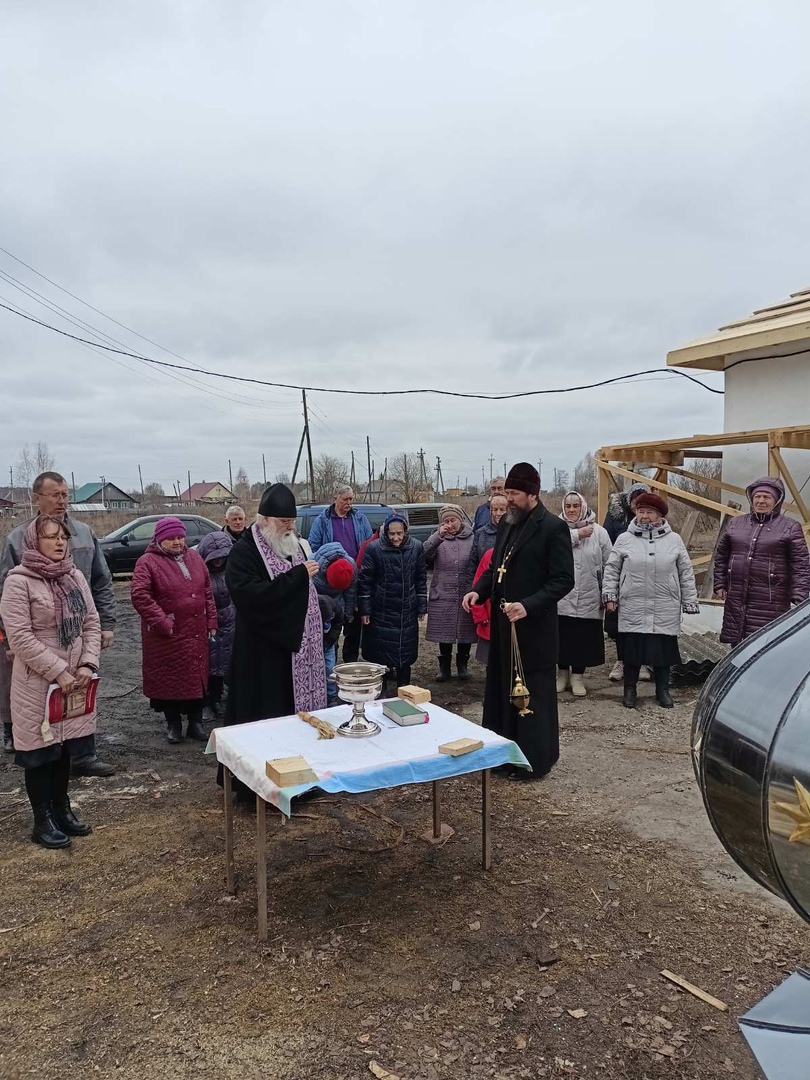 Освящение креста в Кунгурском муниципальном округе.